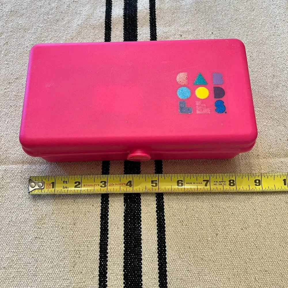 Vintage Mini Caboodles Make Up Jewelry Case With Mirror 2605 Pink 1980s